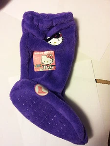Hello Kitty House Slipper Socks Fits Shoe 7.5-3.5 Multiple Colors Grip Bottom - Picture 1 of 41