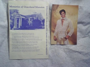 1982 GRACELAND MANSION ELVIS PRESLEY TOUR BROCHURE & POSTCARD-Ralph Wolfe Cowan, - Picture 1 of 3