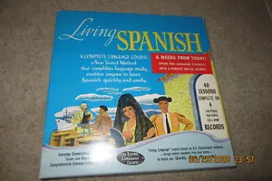Living Spanish Complete Language Course Vintage 33 1/3 Records - Picture 1 of 1