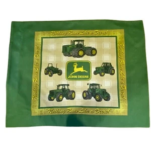 Vintage John Deere Tractor Pillow Case Farmer Farm Standard Pillow Green USA - Bild 1 von 5
