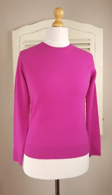 BNWT Marks & Spencer Autograph Fuchsia Round Neck 100% Cashmere Jumper (UK 6) - Image 1 of 4