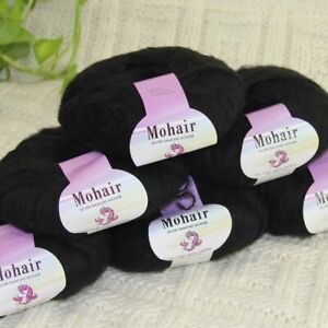 Sale New 6BallsX25g Luxury Soft Mohair Warm Wrap Shawl Hand Knit Crochet Yarn 31