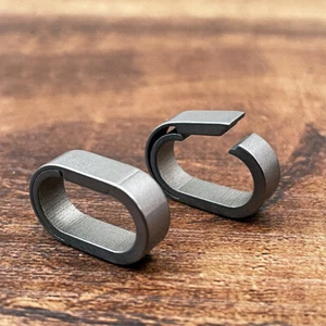 EDC Outdoor TC4 Titanium Belt Key Chain Carabiner Pendant Connector Buckle Tool - Picture 1 of 17