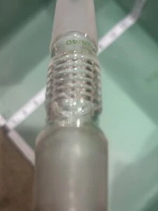 Tubo de conducto de vapor corto BUCHI Glass Rotavapor 45 mm 29/32 24/40 175 mm roscado OAL - Imagen 1 de 5
