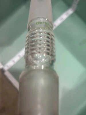 BUCHI Glass Rotavapor 45mm Short Vapor Duct Tube 29/32 24/40 175mm OAL Threaded - Image 1 of 4