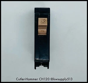 CH120 ~ Cutler-Hammer CH120 20A 1P 120/240VAC MCCB ~ Inspected/90 Day Warranty - Picture 1 of 4