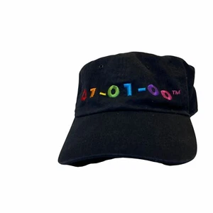 #4168 VTG Y2K 2000 embroidered Black baseball cap - Picture 1 of 3