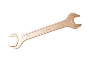 Spark Proof Non Sparking Be-Cu Copper 27x30mm Double Open End Spanner Wrench - Picture 1 of 4
