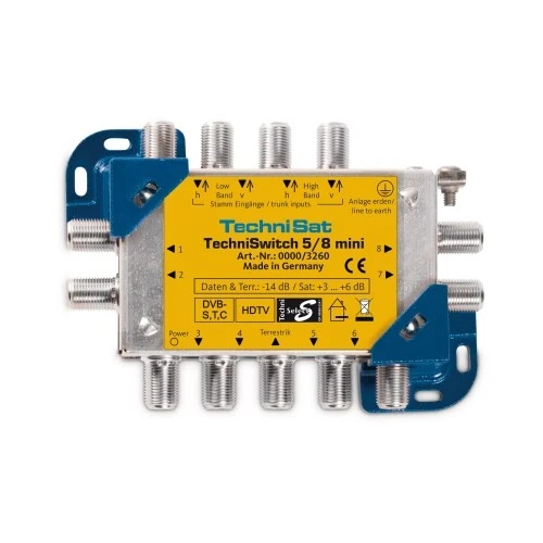 Technisat TechniSwitch 5/8 mini Multischalter Satverteiler bis zu 8 Teilnehmer - Bild 1 von 1