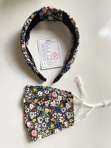 Chic Tweak Face Covering And Headband Set Multicolor 100% Cotton New Open bag - Picture 1 of 7