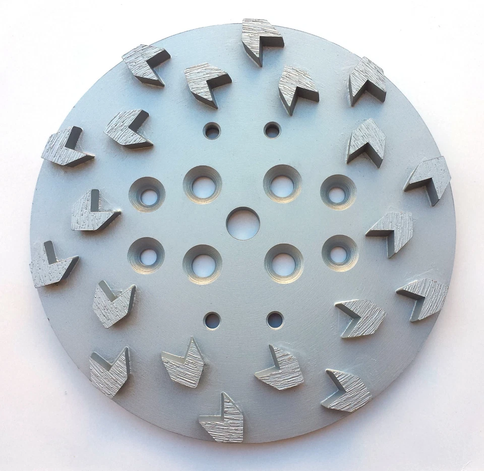 2pk 10” Pro Grinding Head Disc Plate for Edco Floor Grinder- 20 Arrow Segments