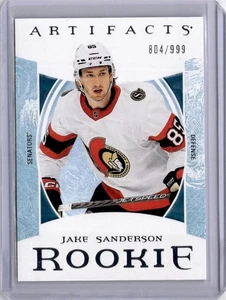 Jake Sanderson Rookie Artifacts /999 2022-23 Upper Deck RC #221 Ottawa Senators - Bild 1 von 2