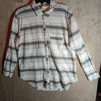 Camisa Top Matilda Jane & Joanna Gaines Hecha a Mano Abotonada Talla L Usada en Excelente Condición Foto 1 de 4