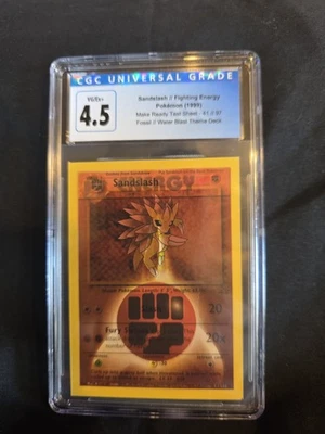 SANDLASH FIGHTING ENERGY 41/97 Make Ready Test Sheet CGC 4.5 POKEMON 1999 - Image 1 of 3