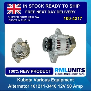 Alternator For Kubota V2203 101211-3410 17490-64010 17490-64011 17490-64015 - Picture 1 of 5