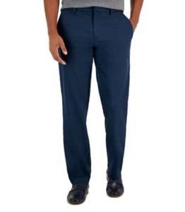 Perry Ellis Portfolio Men's Modern-Fit Twill Stretch Dress Pants Navy 34X29 - Picture 1 of 5