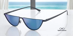EMPORIO ARMANI EA2143 301925 Shiny Blue Green Mirror Blue 57 mm Men's Sunglasses - Picture 1 of 2