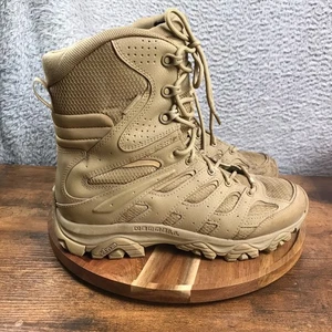 Merrell MOAB 3 Mid Tactical 8" Stiefel Herren 10,5 hellbraun Reißverschluss wasserdicht Militär Arbeit - Bild 1 von 13