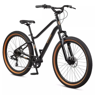 BICICLETA HÍBRIDA SCHWINN VEGA SE 27,5" COMFORT 7 VELOCIDADES, QUADRO 17,5" - PRETA/LARANJA - Imagem 1 de 4