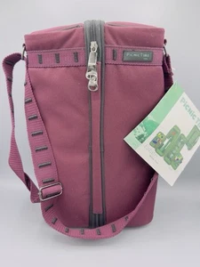 Picnic Time Maroon Purple Estate Wine Tote - Picture 1 of 6