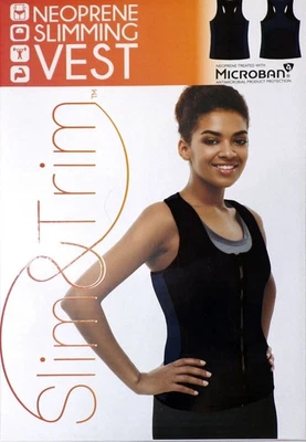 Slim & Trim Neoprene Slimming Vest Body Shaping Size XXL Black NEW - Image 1 of 2