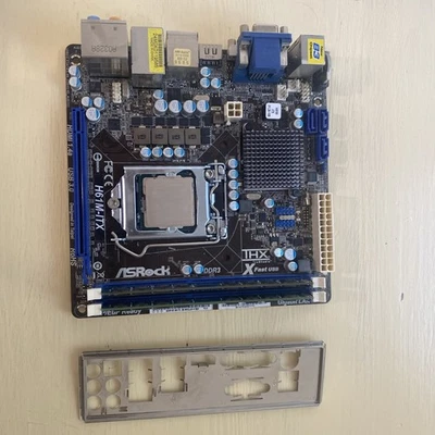 Carte mère ASRock H61M-ITX + Intel Pentium G645 + 4 Go DDR3 (2×2 Go) – Testé OK - Photo 1/2