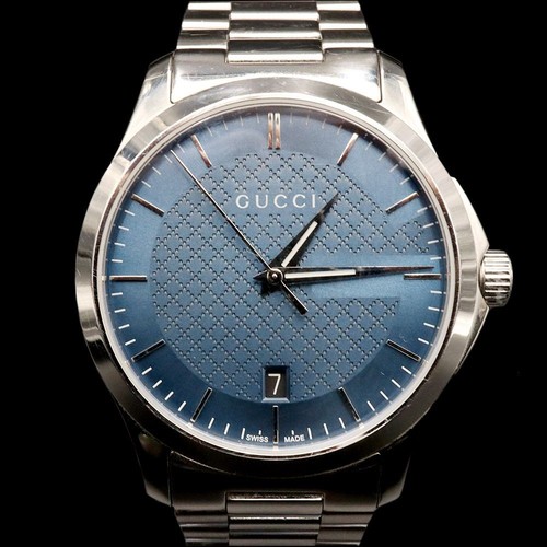 Orologio Gucci 38MM Acciaio Blu G Timeless Quarzo YA126440 135130769