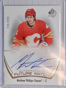 Reloj Matthew Phillips Future 2021/22 SP Auténtico Automático #/999 Calgary Flamers - Imagen 1 de 1