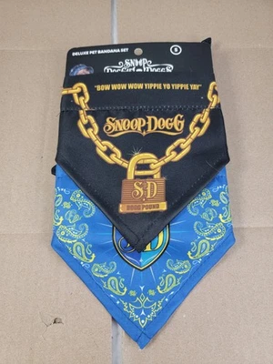 Snoop Doggie Doggs Deluxe Pet Bandana Set de 2 Ajustables Pequeños 10"-14" Foto 1 de 3
