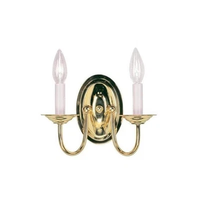 Aplique de pared Livex Lighting en latón pulido Foto 1 de 4