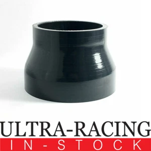 BLACK 2.24'' to 2.5'' Silicone Straight Reducer Intercooler Hose 57mm to 64mm - Picture 1 of 3