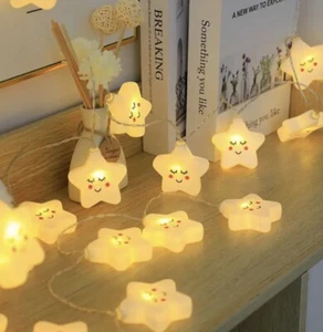 1pc Star LED String Lights - Interior Room Decor Lights with Cute Design - Picture 1 of 4