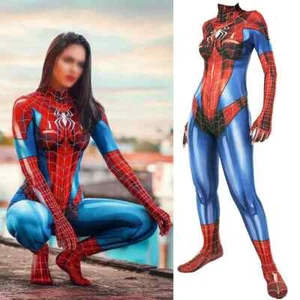 Spider Girl Spider-Man Mary Jane Spinneret Cosplay Costume Outfit Xmas Party - Picture 1 of 5