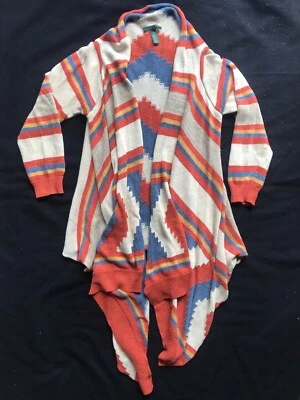 Suéter envolvente para mujer Lauren Ralph Lauren multicolor lino talla pequeña mediana Foto 1 de 4