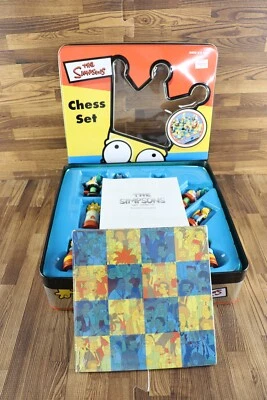1998 Cardinal The Simpsons Chess Set Collector Tin - Image 1 of 4