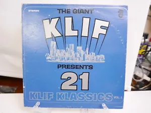 KLIF presents 21 KLIF Klassics Vol 1 Vintage Vinyl Record Kliff Dallas Oak Cliff - Picture 1 of 8