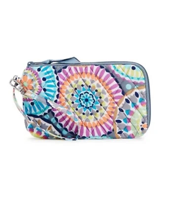 Brand New Vera Bradley RFID Slim Wristlet Wallet - Sunny Medallion - Image 1 of 4