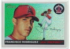 2004 Topps Heritage Chrome Refractor Francisco Rodriguez #5/555 Anaheim Angels