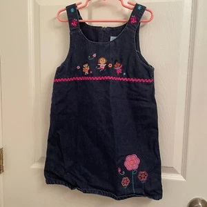 Disney It's A Small World Denim Girl's Jumper Size 6 - Picture 1 of 6