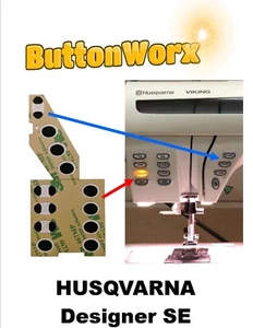 Almohadilla de reparación de botones Husqvarna Viking *Diseñador SE* máquina de coser - Imagen 1 de 4
