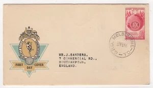 1955 Feb 23rd. Hermes First Day Cover. 50th Anniversary of Rotary International. - Picture 1 of 2