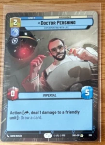 STAR WARS UNLIMITED TCG SHADOWS OF THE GALAXY HYPERSPACE RARE: DOCTOR PERSHING - Picture 1 of 1