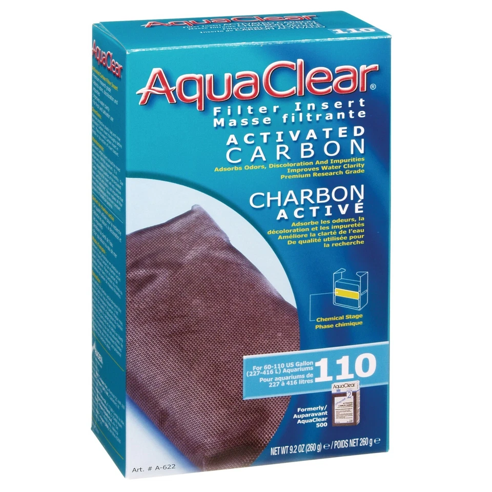 AQUACLEAR Aqua Clear 110 (500/2000) Carbon Filter Insert Media HAGEN A622
