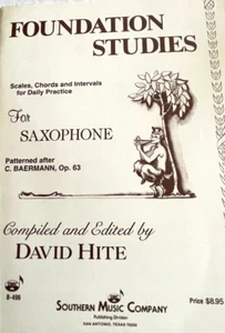 Foundation Studies For Saxophone: Scales, Chords, & Intervals for Daily Practice - Picture 1 of 1