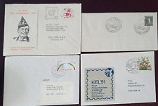 Germany  1959-2003  4 SINGLE STAMP COVERS   WITH LABELS & CANCELS