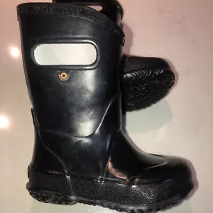 Bogs Classic High Waterproof Rain Boots, Black Infants size 7 - Picture 1 of 6