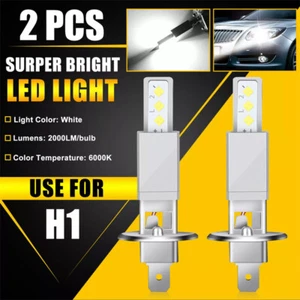 2Pcs H1 LED DRL Bulbs Fog Driving Light Conversion Kit Super Bright White 6000K - Picture 1 of 7