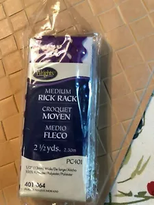 Wrights Medium Rick Rack Purple 2 1/2 Yards Sealed Package of 3 - Picture 1 of 4