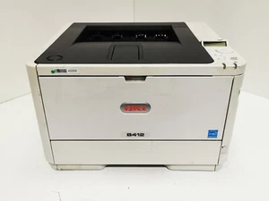 OKI B412 Monochrome Laser Printer - USB/Ethernet - 47547 Page Count - Picture 1 of 12