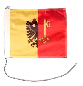 Schweiz Kanton Genf Bootsfahne Bootfahne Fahnen Flaggen fürs Boot 30x40cm - Picture 1 of 1